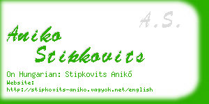 aniko stipkovits business card
